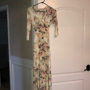 Long maternity dress